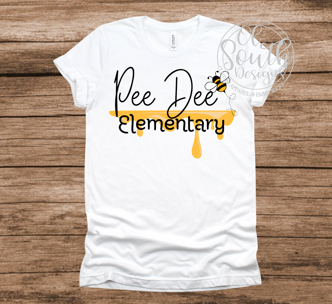 Pee Dee Elementary Honey Drip Tee